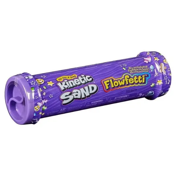 Kinetic Sand Flowfetti Tube – 4oz Sensory Play Sand with Glitter Mix