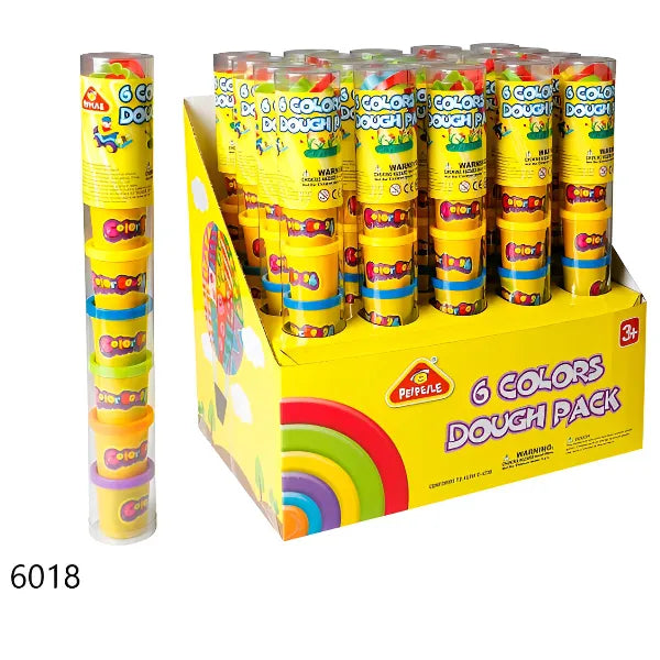 Peipeile Clay&Dough For Kids- Pack Of 6 Colors