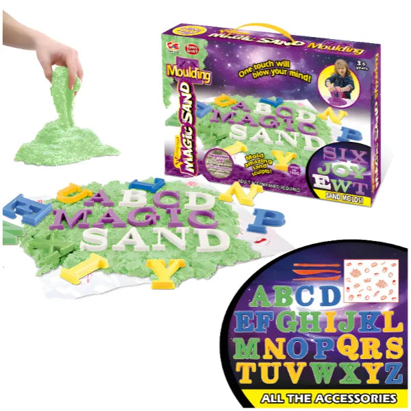 Moulding Magic Sand With Alphabet Dough Set