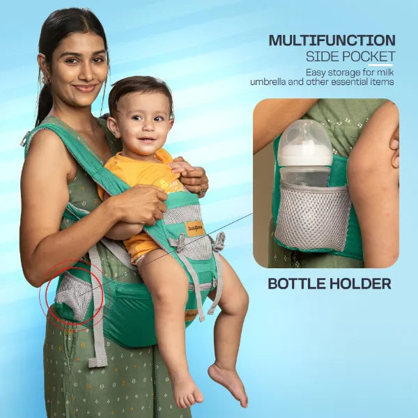 Baybee 9 in 1 Ergo Baby Carrier for Newborn with Hip Seat-Green alternate