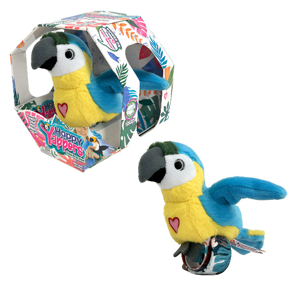 Happy Yappers Blue Parrot – Interactive Talking & Singing Plush Toy For Kids