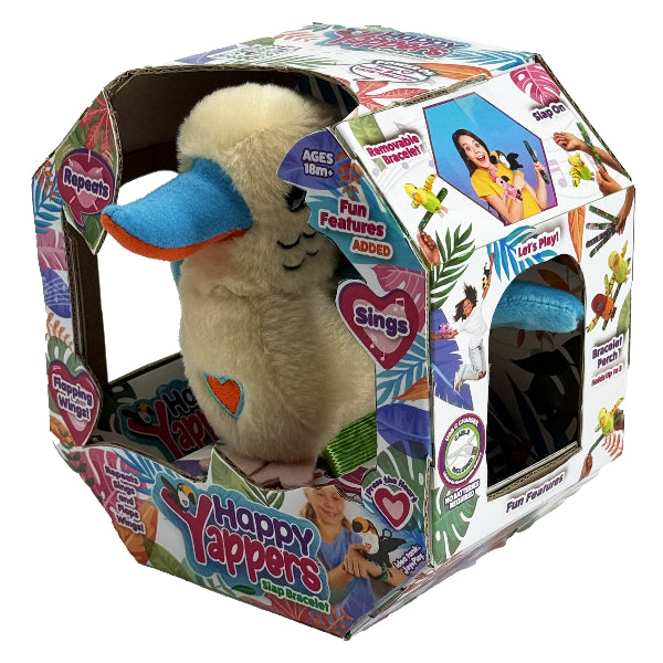 Happy Yappers White Kookaburra Interactive Plush Toy For Kids – Talks, Sings, Flaps Wings, And Repeats Words alternate