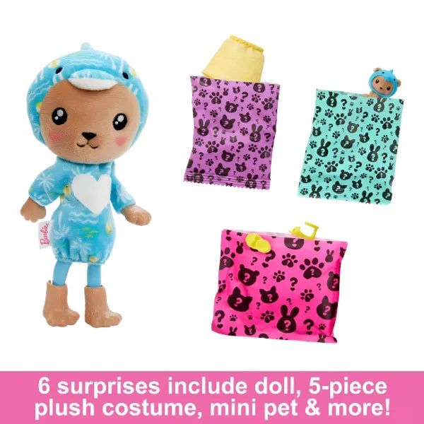 Barbie Chelsea Cutie Reveal – Adorable Teddy Dolphin Costume Doll-(DLSC162) alternate