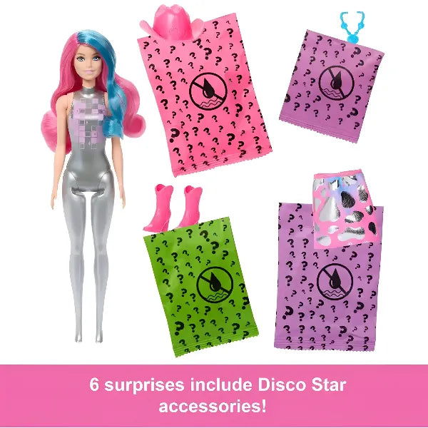 Barbie Color Reveal Disco Star Series Doll for Girls alternate