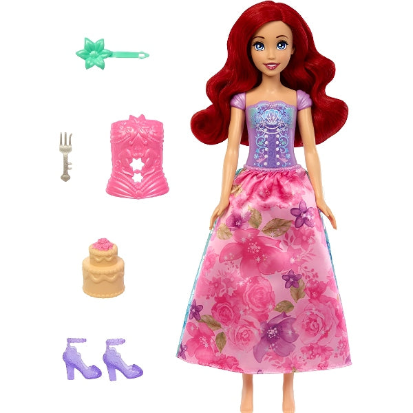 Disney Princess Spin & Reveal Ariel Fashion Doll Set With 10 Surprises & Accessories alternate
