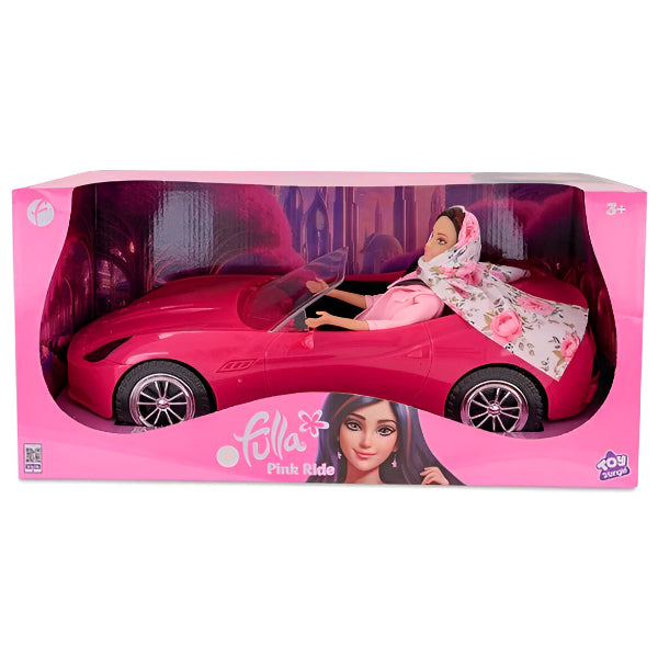 Fulla Pink Ride Doll & Car Set For Girls(DLTT332)
