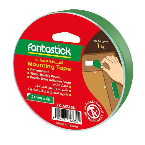 Fantastic Double Sided Mounting Tape Green 24mm x 5m