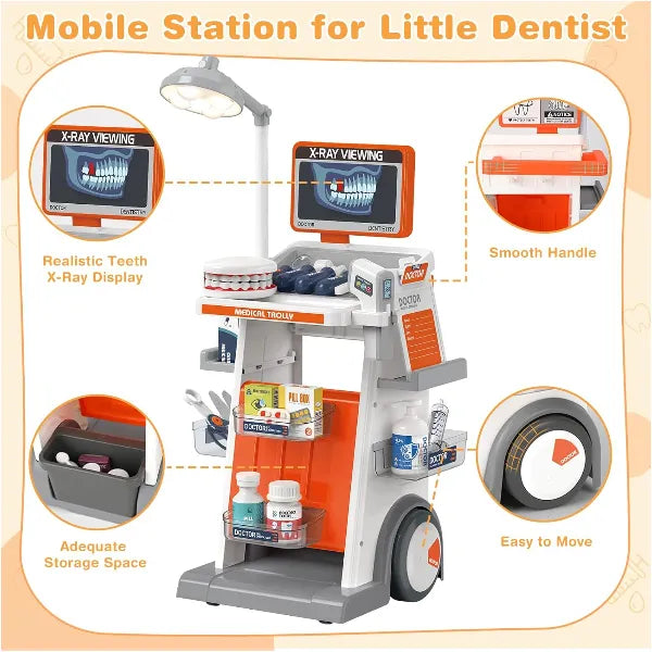 Kids Medical Playset – Doctor & Dentist Pretend Kit- 26 Pieces alternate