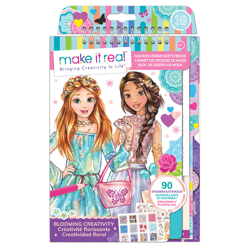 Make It Real Fashion Design Sketchbook Blooming Creativity - Dwet125