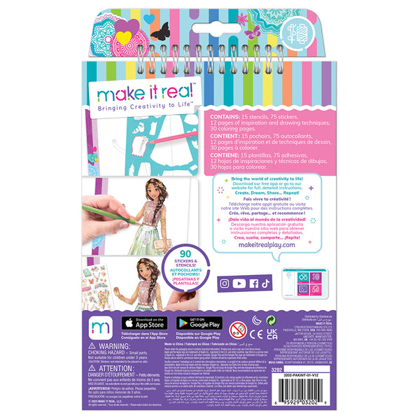 Make It Real Fashion Design Sketchbook Blooming Creativity - Dwet125 alternate