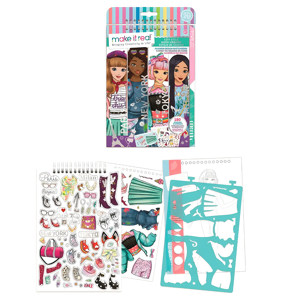 Make It Real Fashion Design Sketchbook - City Style - Dwet129
