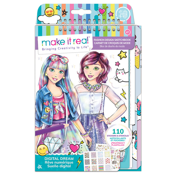 Make It Real Fashion Design Sketchbook - Digital Dream