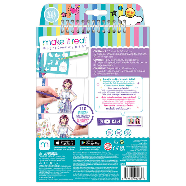 Make It Real Fashion Design Sketchbook - Digital Dream alternate