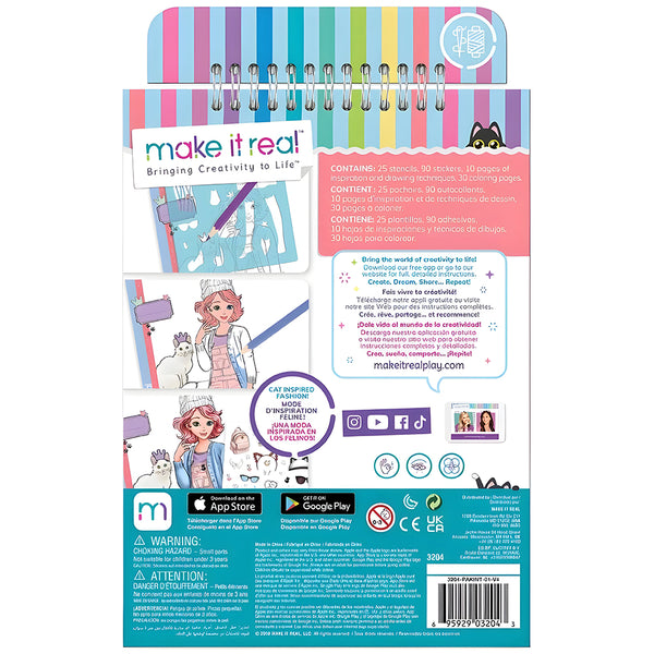 Make It Real Fashion Design Sketchbook - Pretty Kitty - Dwet131 alternate