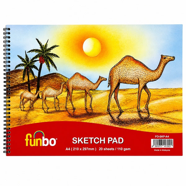 Funbo Sketch Pad Drawing Book A4 20 Sheets Dwfb10