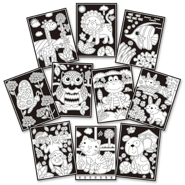 Galt Velvet Pictures - Animals Colouring Books alternate