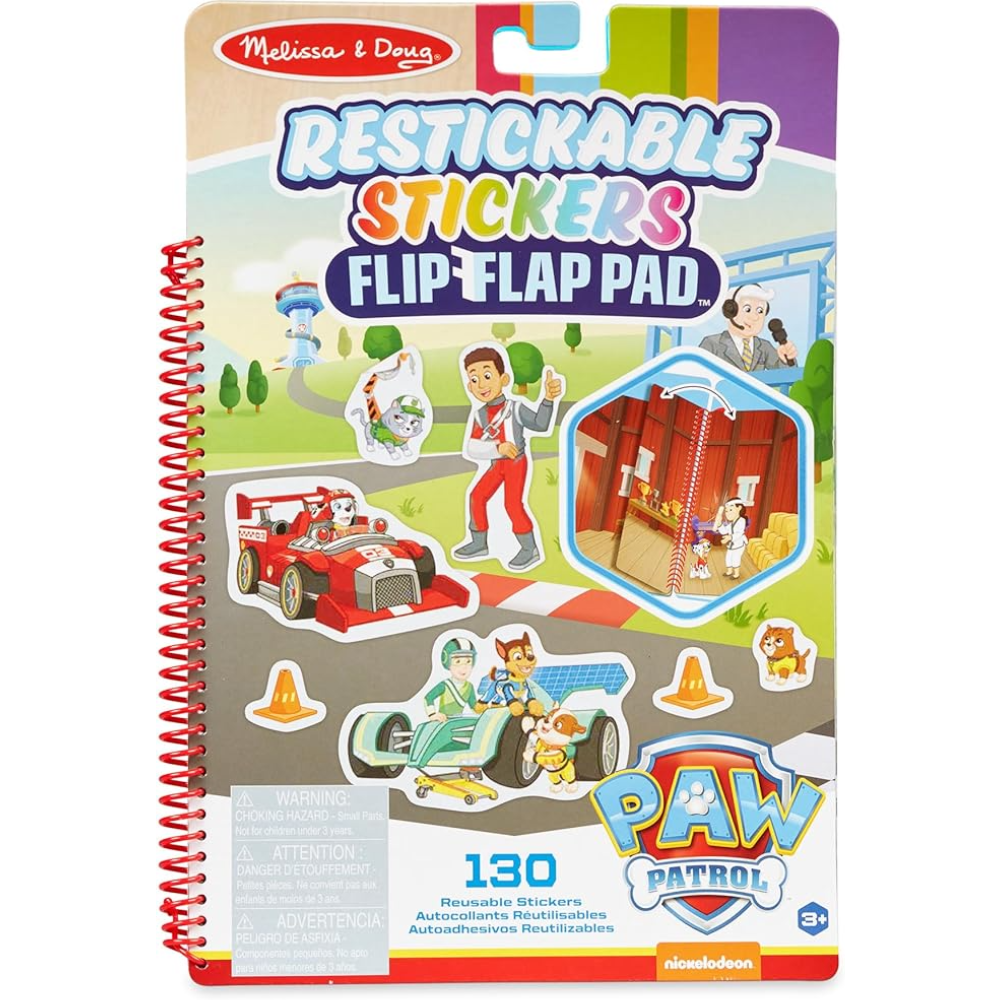 Melissa & Doug Paw Patrol Restickable Sticker Book Classic Missions Activity Pad