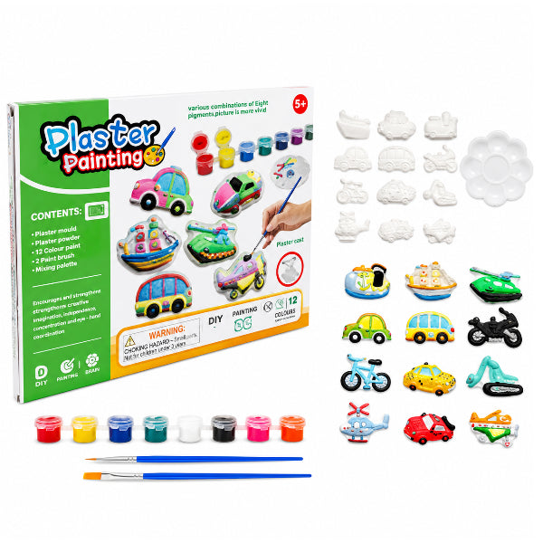 Diy Car Plaster Painting Kit – 22 Pieces