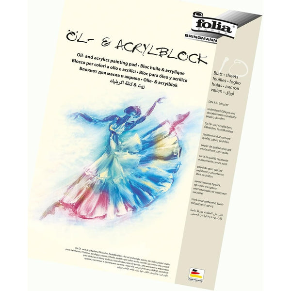 Folia Oil & Acrylic Painting Pad – A3 Size- 10 Sheets