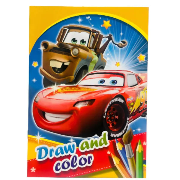 Car Printed Coloring Book B5 Size
