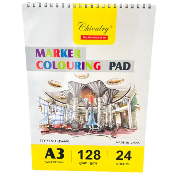 Chivalry Marker Colouring Pad For Artist A3 Size