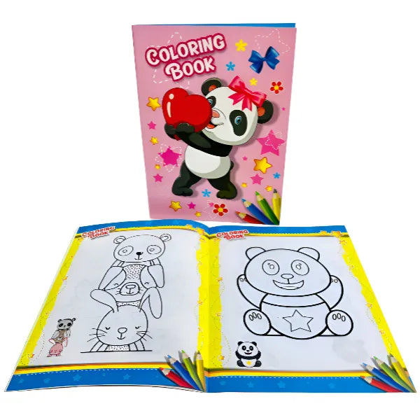 Kids Cartoon Characters Draw & Color Book For Coloring-A4 Size