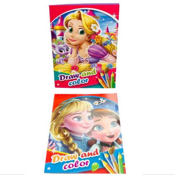 Girls Character Coloring Book -B5 Size -1 Pieces Set
