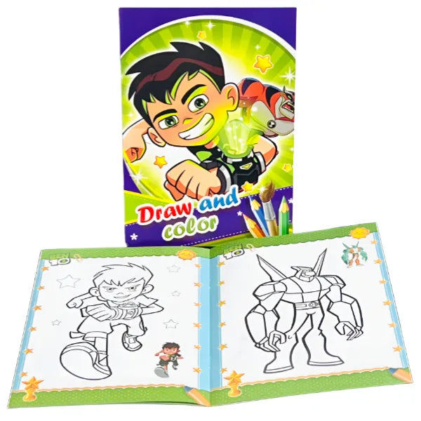 Ben 10 Character Coloring Book -B5 Size