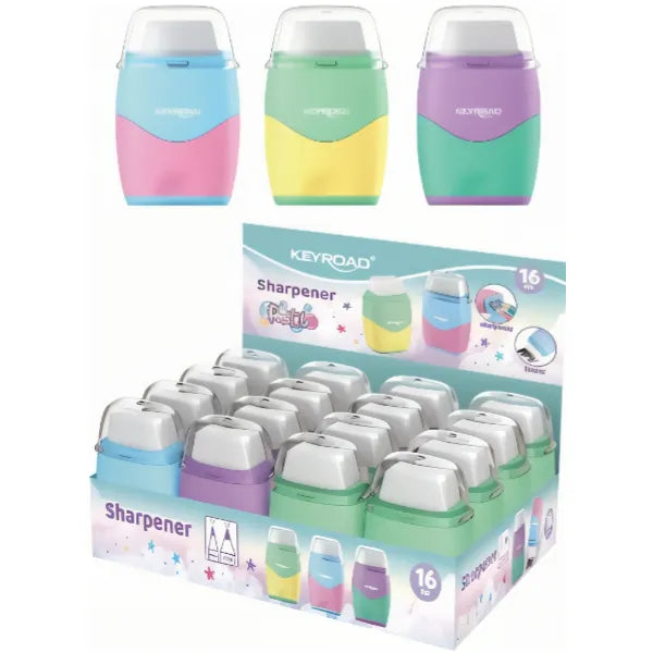 Keyroad 2 Hole Sharpener With Eraser-1 Pieces Set (ERGS10)