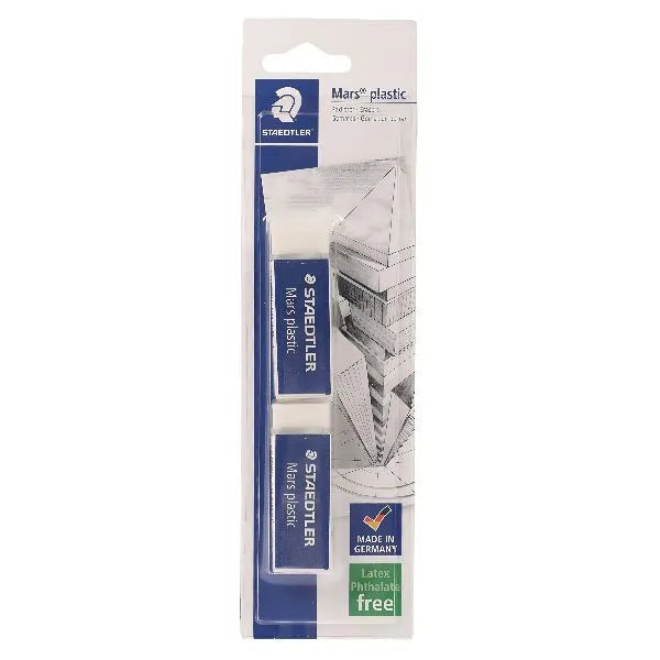 Staedtler Mars Plastic Erasers 2 piece set