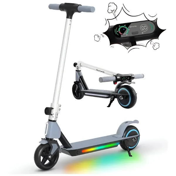 Magic Glow Electric Scooter- Grey