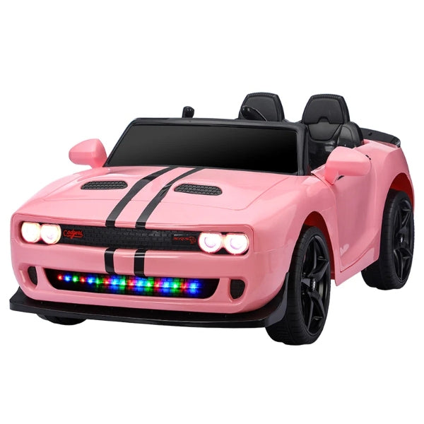 Orbic Kids Electric Dodge Challenger Ride-On Car – Pink -12V