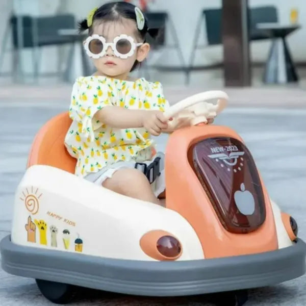 Orbic Kids Electric Ride-On Bumper Car -Orange