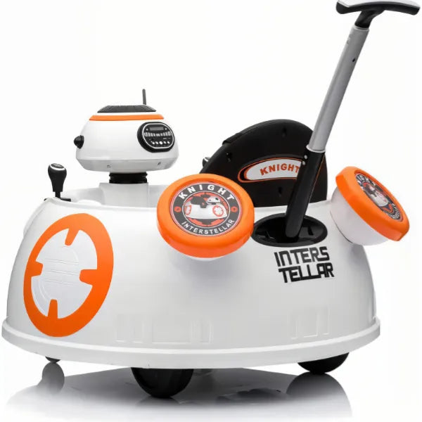 Baby Battery Operated Ride-On Push Around Buggy Scooter-White alternate
