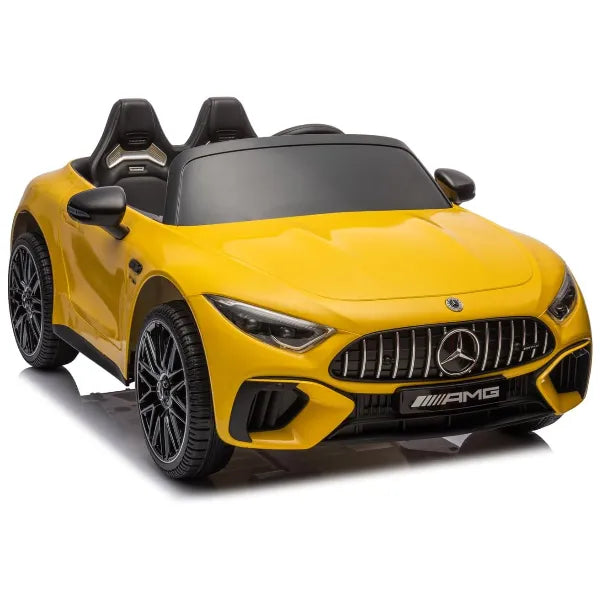 Mercedes AMG SL63 Ride On Battery Operated Baby Car-Yellow