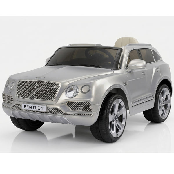 Bentley Bentiago Ride On Battery Operated Baby Car-12 V-Silver