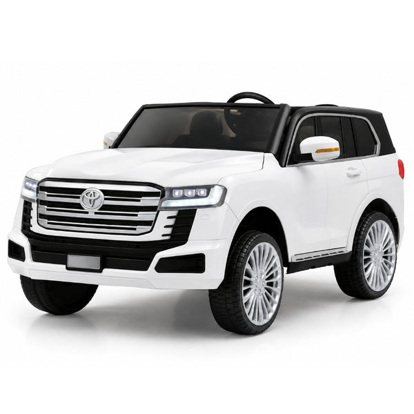 Toyota Land Cruiser 12V Kids Electric Ride-On Car – White