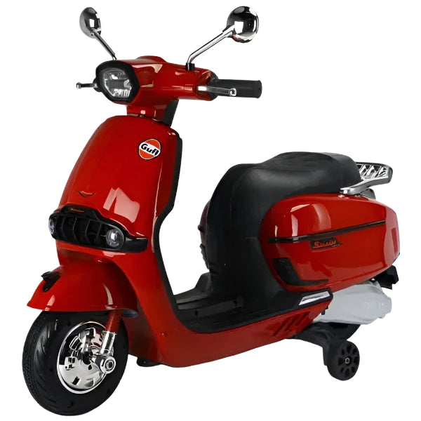 Kids 12V Vespa Electric Scooter Bike – Red Ride-On Scooty