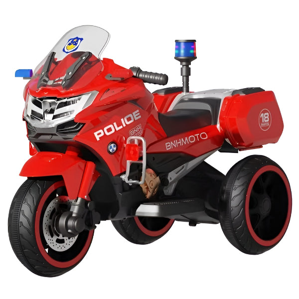 Electric Three Wheels Bmw Police Ride-On Bike-6V-Red