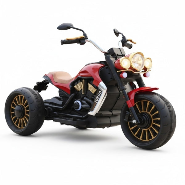 12V Kids Electric Ride-On Motorcycle – Red