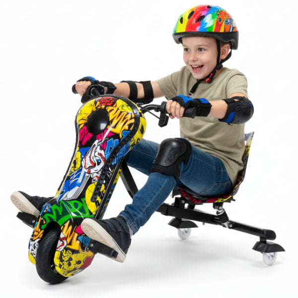 Kids 3-Wheel Electric Drift Scooter With Seat – 36V alternate