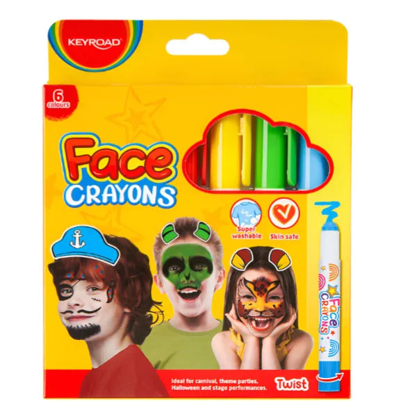 KEYROAD Face Crayons Pack of 6 alternate