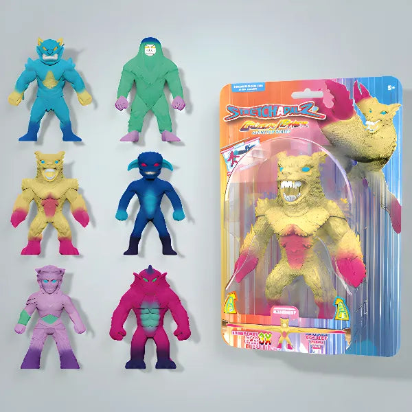 Stretchapalz Colour Power Monster Series – 14cm Assorted Stretch Figure for Kids 1 Piece Set