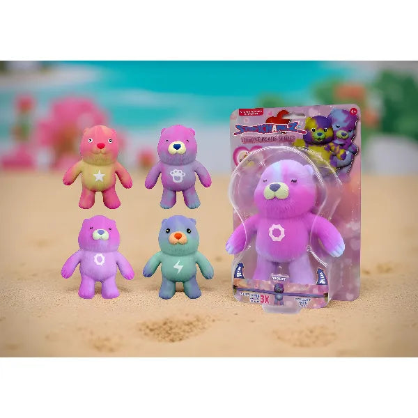Stretchapalz Tie-Dye Bears Series – 14cm Assorted Stretch Figure 1-Piece Set for Kids