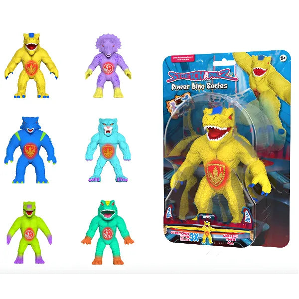 Stretchapalz Power Dino Series – 14cm Assorted Stretch Figure 1-Piece Set for Kids