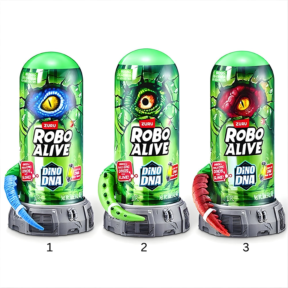 Zuru Robo Alive Dino Dna Playset Figure With Slime - Assorted ( 1 Pack Only) - Fget167