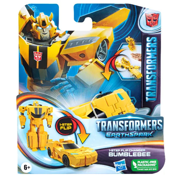Transformers EarthSpark 1-Step Flip Changer Bumblebee Figures - (FGLT118)