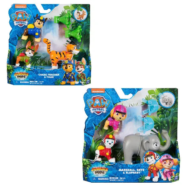 Paw Patrol Jungle Rescue Figures Toys – Pack of 3, Assorted
