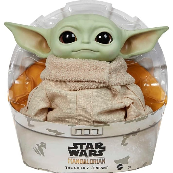 Mattel Star Wars Grogu Plush Toy 11-Inch Soft Body Collectible Figure, Age 3+