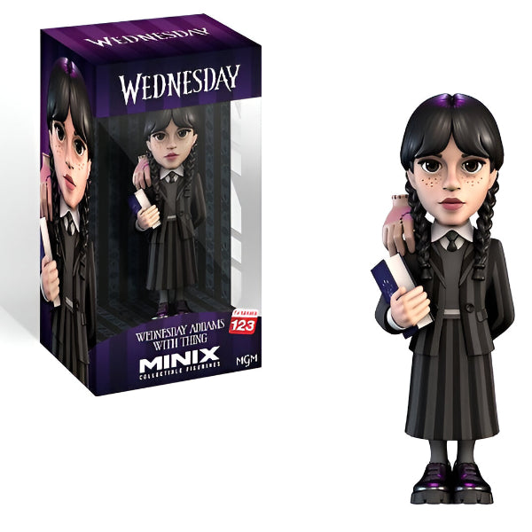 Minix Wednesday Addams With Thing Action Figure – 12 Cm Collectible
